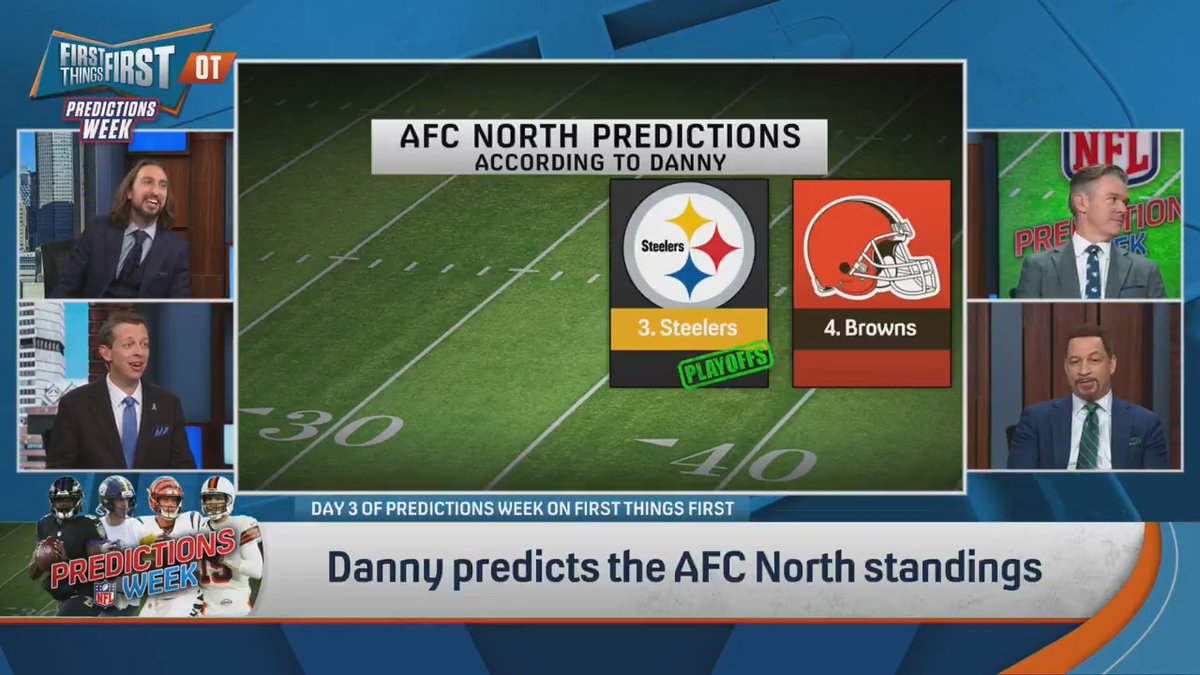 .Danny Parkins is the only one who doesn’t have the Ravens winning the AFC North 🤯