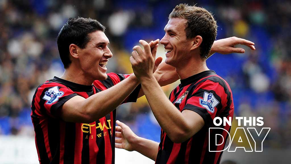 #OnThisDay: Tottenham 1-5 #ManCity [2011] ⚽️ [68’] Younes Kaboul - ⚽️ [34’, 41’, 55’, 90+3’] Edin Džeko ⚽️ [60’] Sergio Kun Aguero