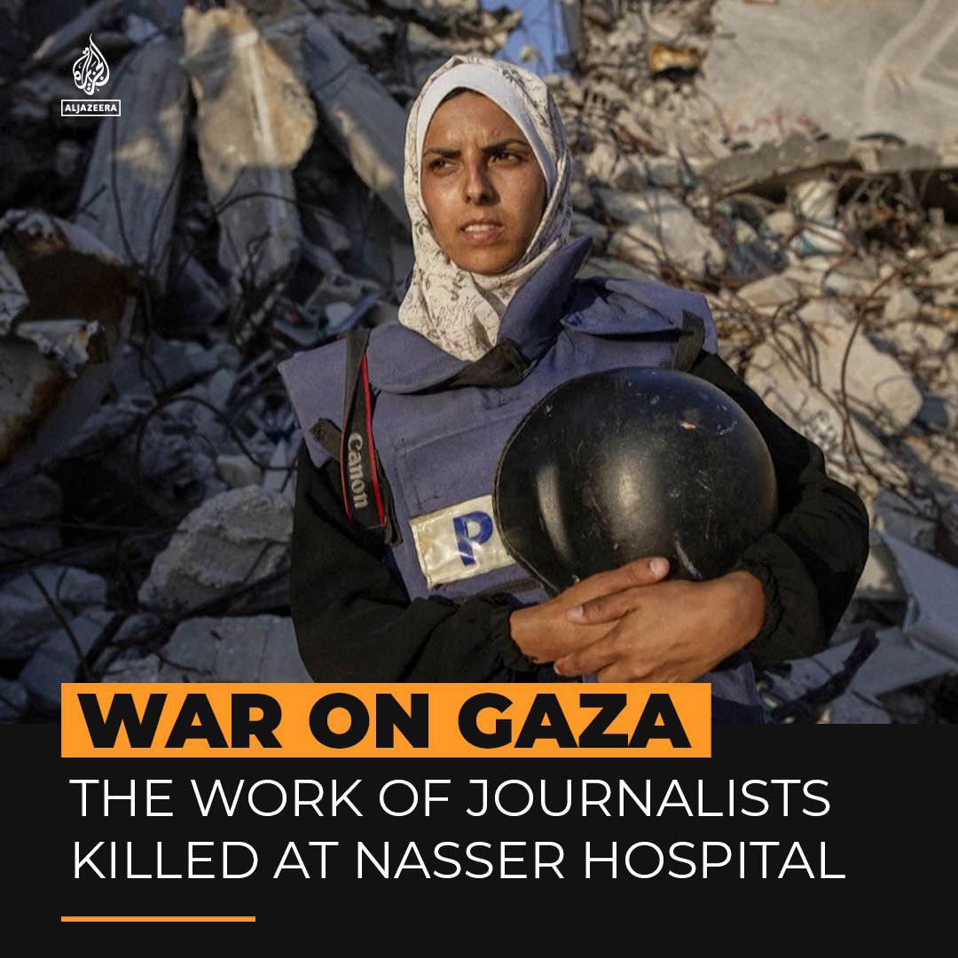 The five journalists killed in an Israeli attack on Nasser Hospital had documented Israel's relentless destruction of Gaza and its impact on Palestinians despite the risks. Here, we highlight some of their work.
