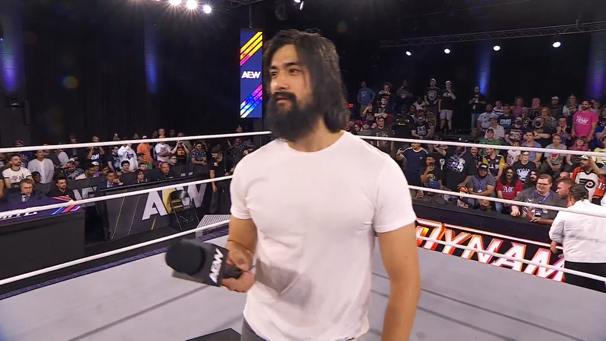 Jon Moxley let Wheeler Yuta cut a promo, while he was busy recruiting Daniel Garcia outside. LMAO.