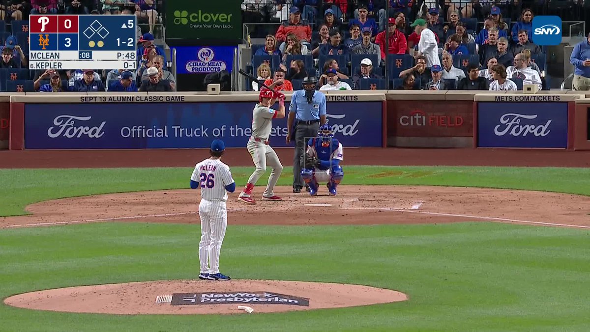 Nolan McLean vs. Phillies: 8 IP 0 ER 6 K 4 H 0 BB 93 Pitches 0.89 ERA through 3 career starts.