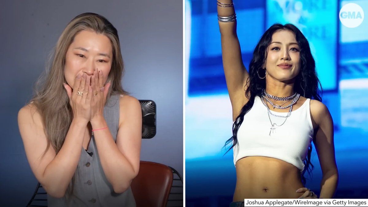 Director of Kpop Demon Hunters Maggie Kang on meeting Jihyo & Jeongyeon: "They were so sweet & excited & they said how much of a challenge it was to sing TAKEDOWN. They wanted to do a great job because they loved the song. That told us like, oh my gosh, TWICE loves our song."