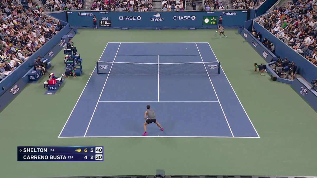 Closing in on Round 3 ๐ Ben Shelton takes the second set 6-2.