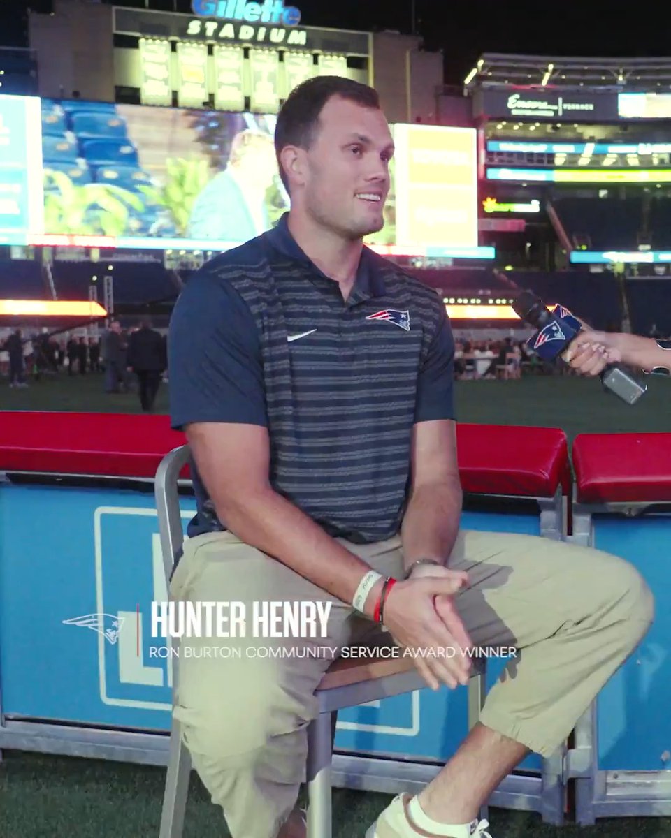 “I feel very called to serve in a big way.” Hunter Henry expresses what it means to be named this year’s Ron Burton Community Service Award winner: