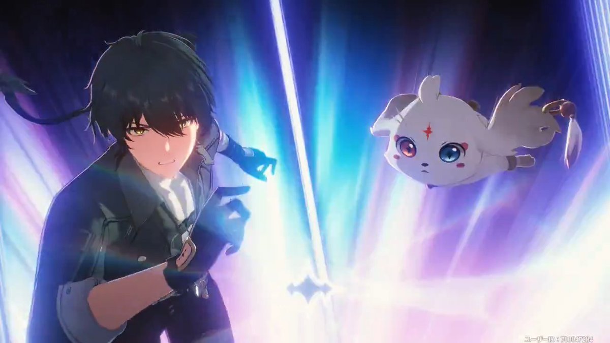 #鳴潮バトルラッシュ 第十一回 優秀作品発表 「その技は？」 「小龍包パンチだ！」 ルシュ さんによる、ベストパートナーの決定的瞬間！ぜひご覧ください！ 受賞感想 「共に旅をしてきたこいつが、世界との繋がりを証明してくれる。」 #鳴潮