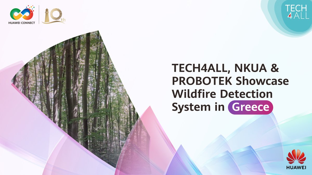TECH4ALL & partners have deployed a wildfire detection solution in Greece using 5G-connected drones, forest sensors & AI to enable a faster emergency response and protect people & ecosystems. Stay tuned for more TECH4ALL initiatives at HUAWEI CONNECT 2025 in Shanghai.