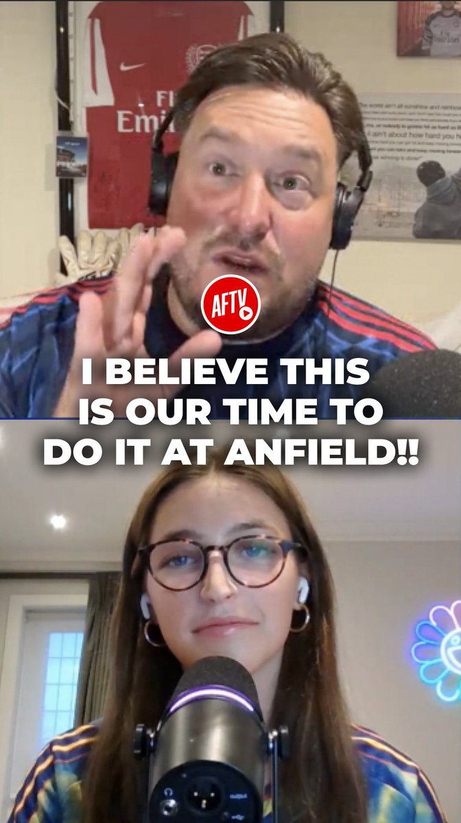 Marty believes this is 𝐎𝐔𝐑 𝐓𝐈𝐌𝐄 𝐓𝐎 𝐃𝐎 𝐈𝐓 against Liverpool at Anfield! 😮‍💨 #Live #Arsenal #Liverpool