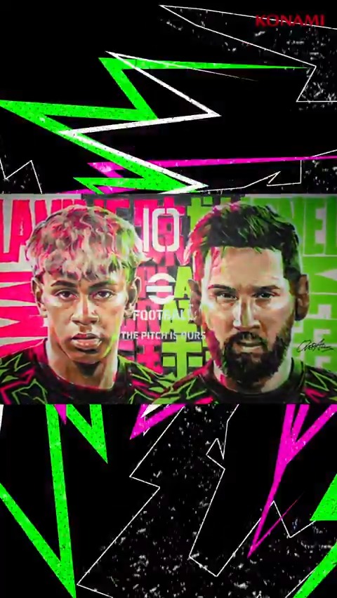 OVER ALLs × eFootball™ 7月21日のWorld Festvial in Tokyoで行われたメッシとヤマルのライブドローイング映像を公開👀 #overalls_mural #オーバーオールズミューラル #イーフト #トレジャーリンク