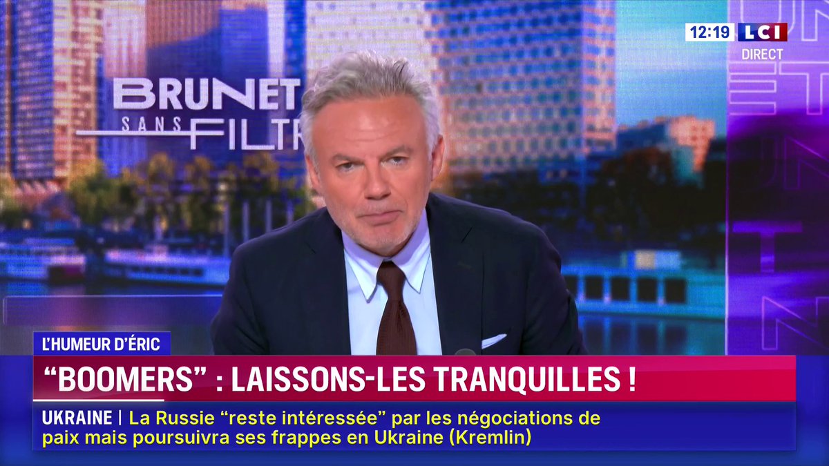 🔴 "Boomers" : laissons-les tranquilles ! ▶️ L'humeur d'Eric Brunet dans Brunet sans filtre sur LCI
