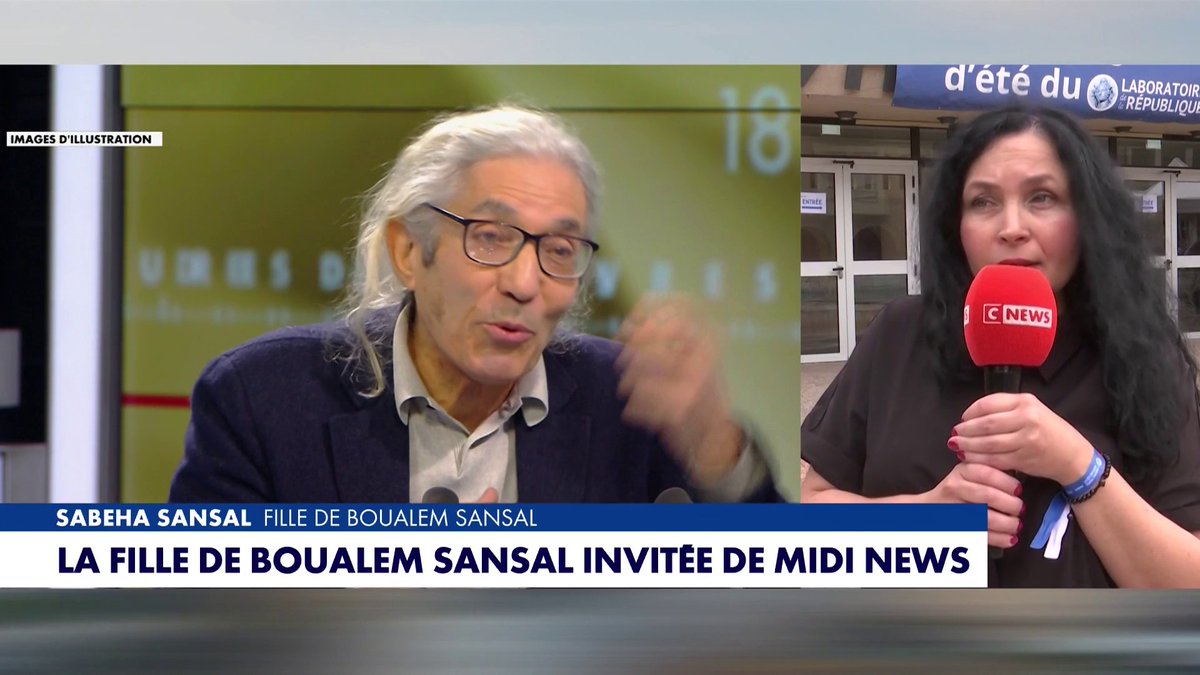 Sabeha Sansal, fille de l’écrivain, s’exprime en direct sur CNews : «Le gouvernement pourrait faire beaucoup plus de choses pour lui», dans #MidiNews