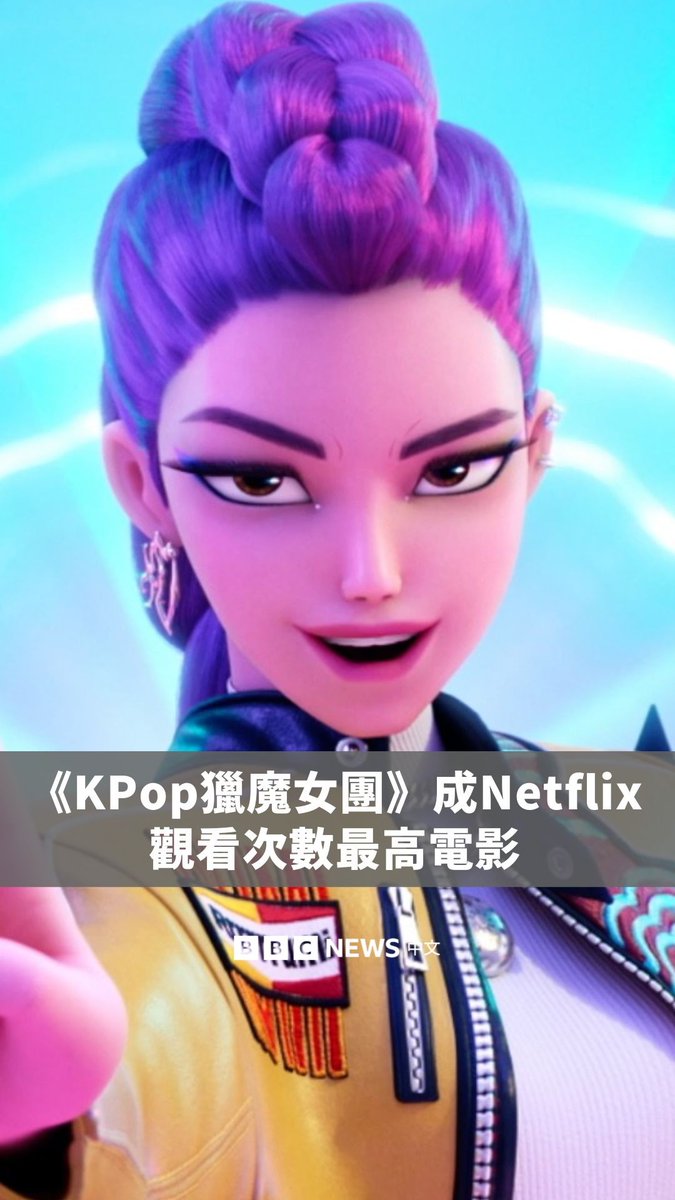 《KPop猎魔女团》已成为Netflix历来观看次数最多的电影。自今年六月上映以来,这部动画音乐电影已被观看超过2.36亿次,超越动作喜剧片《红色通缉令》,夺下冠军宝座。电影中的歌曲也成为网路上最受欢迎的串流音乐之一。 该片讲述虚构的K-pop女子团体“Huntr/x”的冒险故事。三位成员运用音乐与战斗技巧,保护人类免受恶魔侵害。