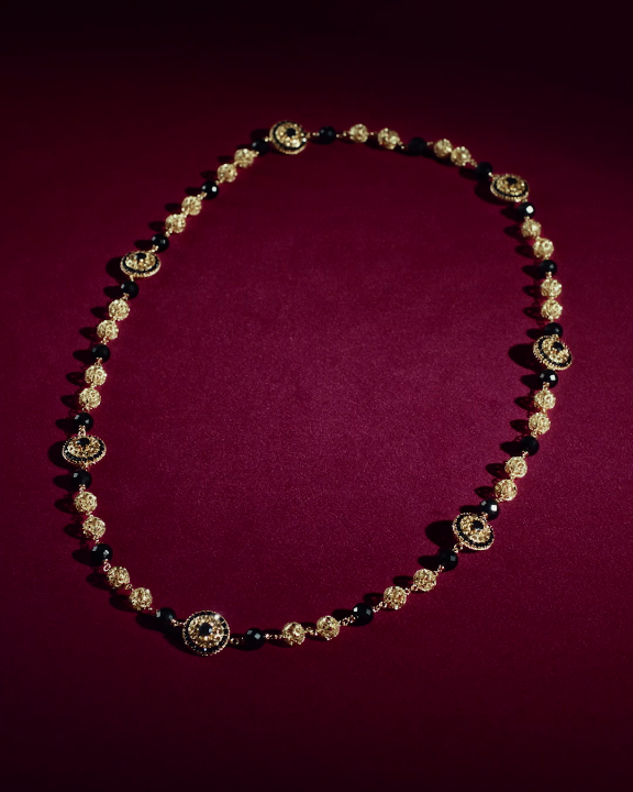 A blend of the most precious materials, the techniques of Italian goldsmithing, and the Sicilian folklore. Crosses, charms, and delicate votive medallions of exceptional #MadeinItaly craftsmanship tingle on the yellow, red, and white gold are enriched by the use of the ancient art of filigree and black sapphires and jade. Discover more at #DolceGabbana #DGFattoAMano