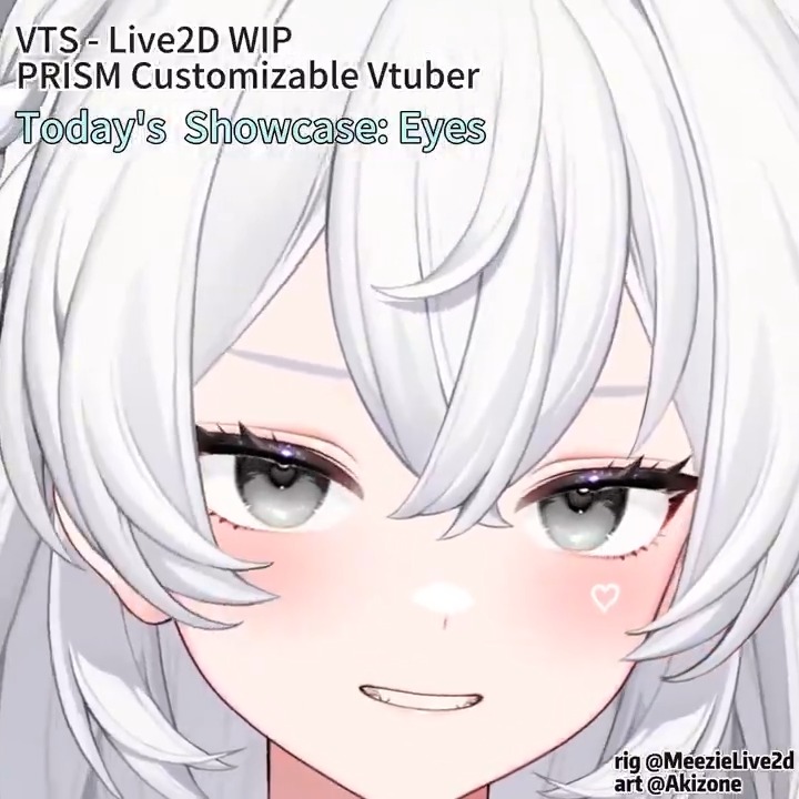 Showcasing our Eye Shape transformations today! There are over 10 params just for Eye Shape (not including iris&amp;pupils~ We will be showing them on another day!) 😳 #Live2D #CustomizableVTuber