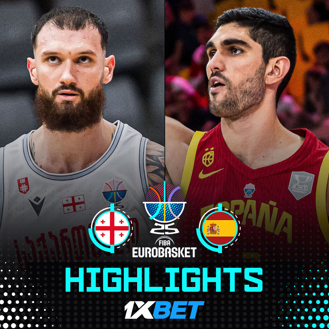 ๐จ UPSET ALERT ๐จ Mamu and Bitadze combine for 34PTS to help Georgia take down the reigning champs Spain! #EuroBasket