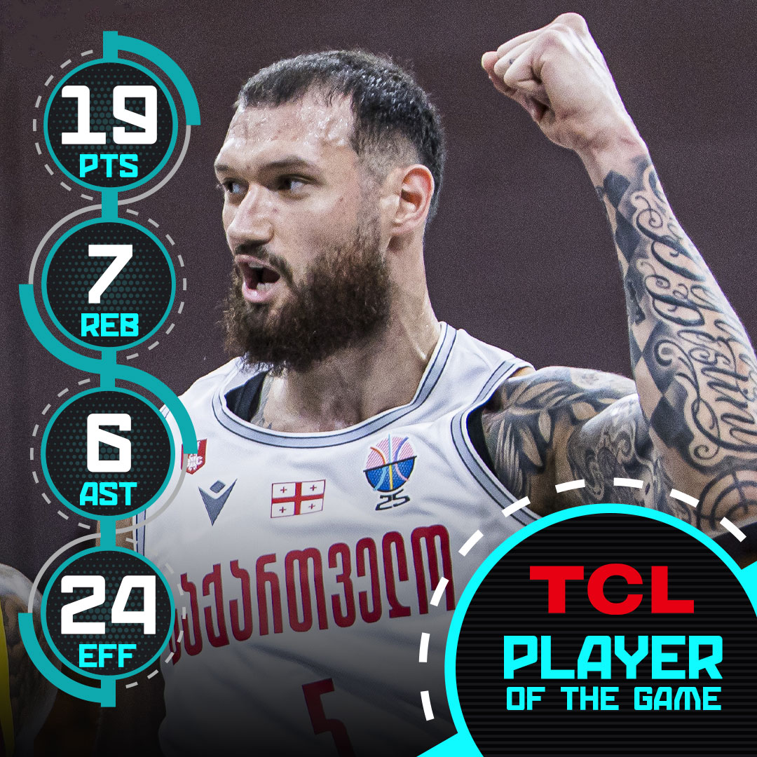 .Sandro Mamukelashvili was a FORCE in Georgia’s win over Spain 😤 🏀 19 PTS 🏀 7 REB 🏀 6 AST
