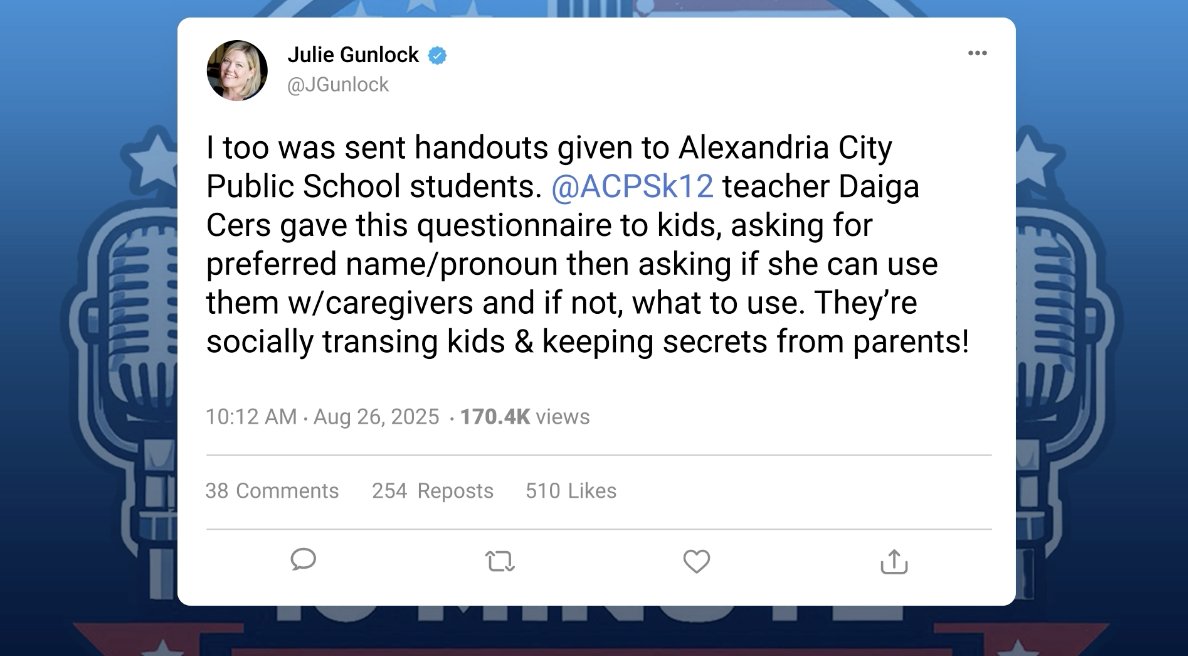 📚 Kids are going back to school, and parents are already reporting alarming actions from activist schools and school administrators. Julie Gunlock highlighted questionnaires given to children in Alexandria City schools encouraging them to keep secrets from their parents.