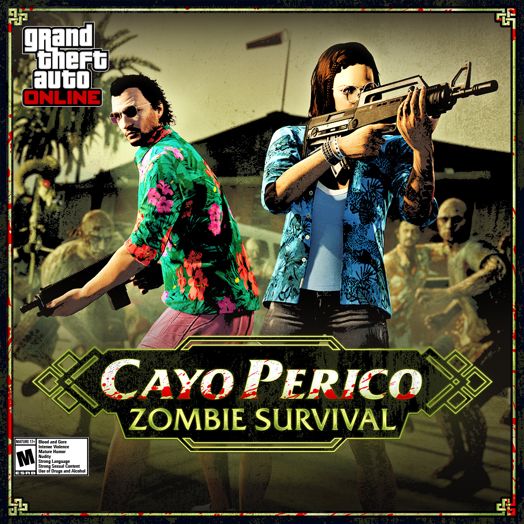 Cut your way through waves of undead, including conquistadors armed with muskets, Panther Trainers and their feral pets, swarms of Splitters, and more in the new Cayo Perico Survival. Get 2X GTA$ and RP (4X for GTA+ Members) in the new Cayo Perico Survival through September 10.