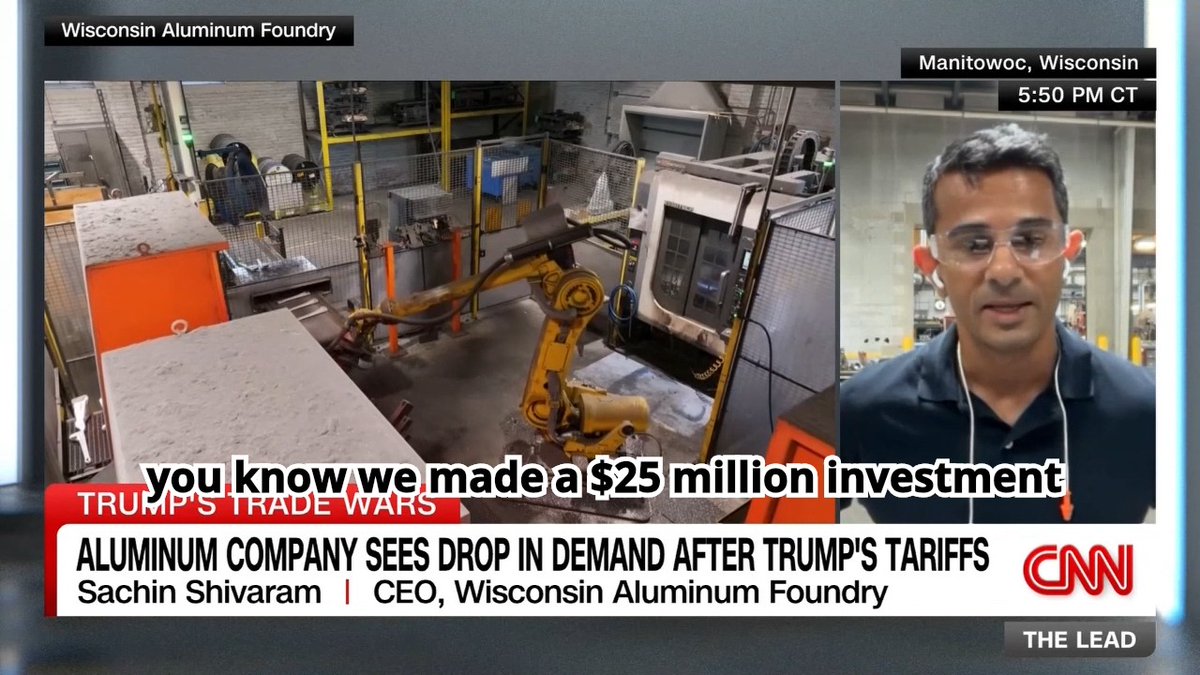 The GOP's tariff taxes are hurting Wisconsin businesses. Demand is dropping, jobs are disappearing and we're paying for it.
