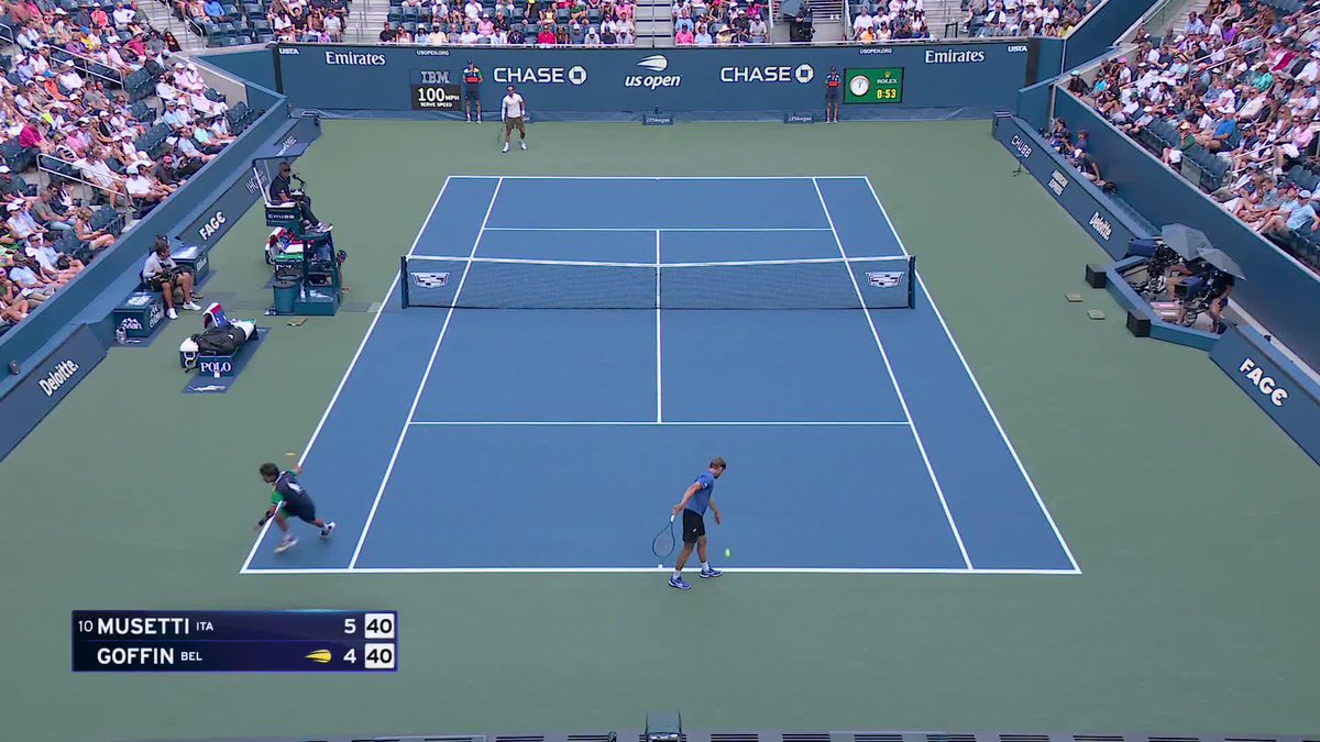 Musetti pulls out the artistry in a 6-4 opener against Goffin!