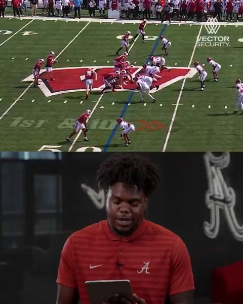 LT Overton talks through his first sack with the Crimson Tide. #RollTide | Vector Security