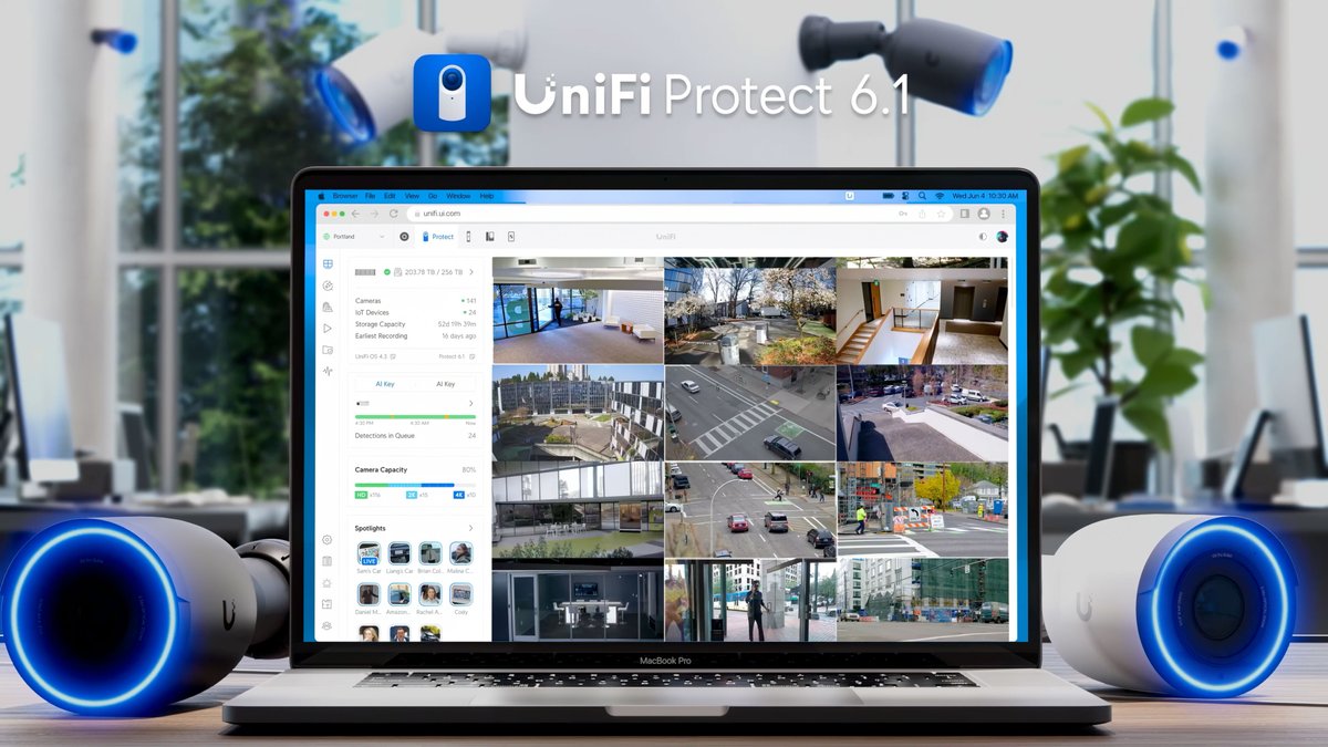 Explore the latest #UniFi Physical Security updates: 🔹 UniFi Protect 6.1 🔹 G6 Pro Bullet 🔹 SuperLink Environmental Sensor 🔹 PoE Siren Learn more:
