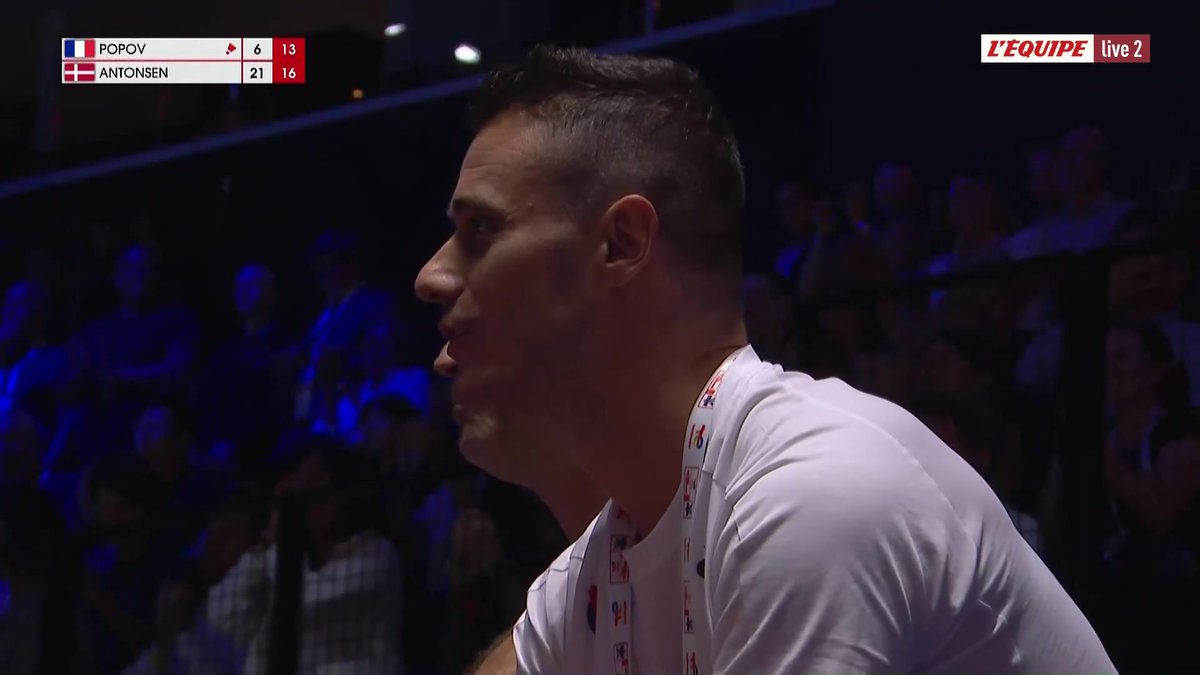 Toma Junior Popov remonte dans ce deuxième set ! Les Mondiaux à suivre sur L'Équipe live > #lequipeBADMINTON #Paris2025 #BWFWorldChampionships