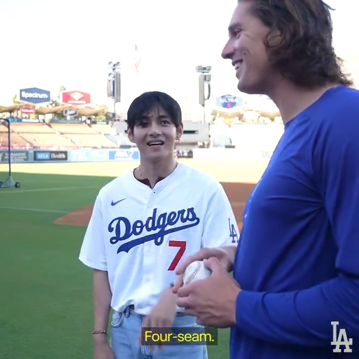 We mic'd up V to give you behind-the-scenes access during his visit to Dodger Stadium! Watch the full video now at