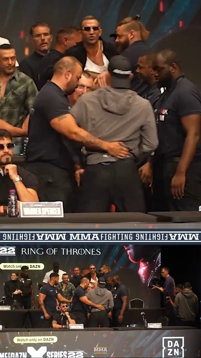 Darren Till and Luke Rockhold went absolutely NUCLEAR at each other and almost came to blows during the Misfits 22 press conference 🔥👀