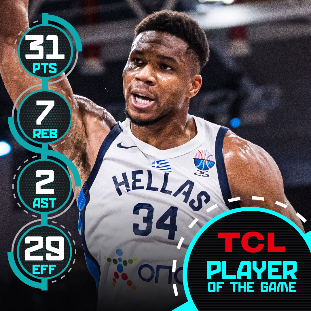 31 points in 29 minutes on 70% shooting. Giannis was unstoppable in today’s win. 😤