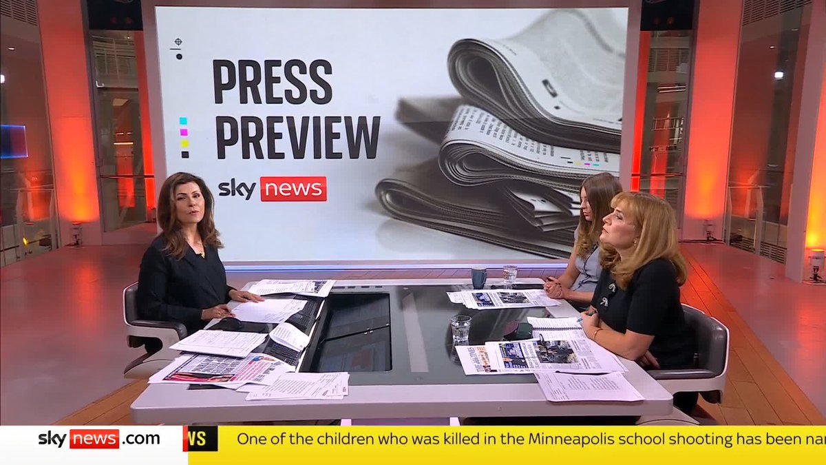 What's on Friday's front pages? 🗞️ Join Sky's Barbara Serra w/ Ava-Santina, political correspondent PoliticsJOE, and writer and broadcaster Angela Epstein. 📺 Sky 501, Virgin 602, Freeview 233 and YouTube