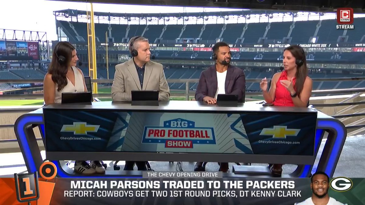 โYou donโt trade players of his caliber.โ Courtney Cronin joins The Big Pro Football Show to break down Micah Parsonsโ move to the Green Bay Packers ๐คฏ๐ Ruthie Polinsky | David Haugh | Clay Harbor