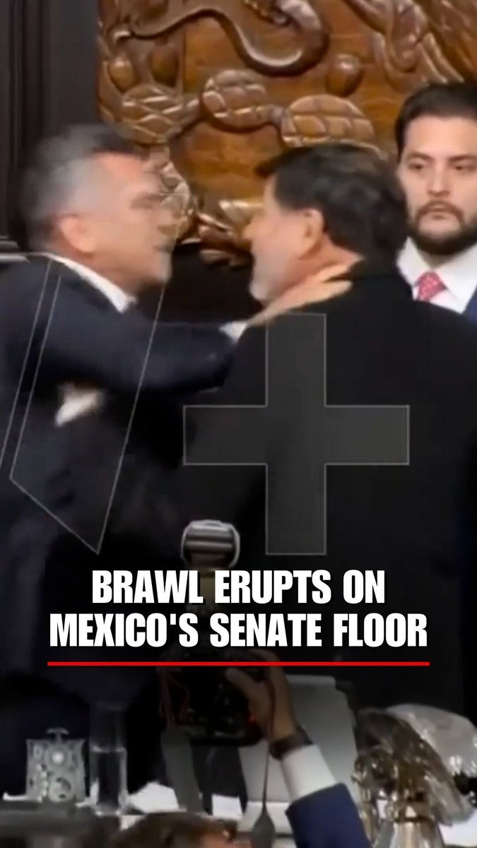 Brawl breaks out on Mexico's Senate floor