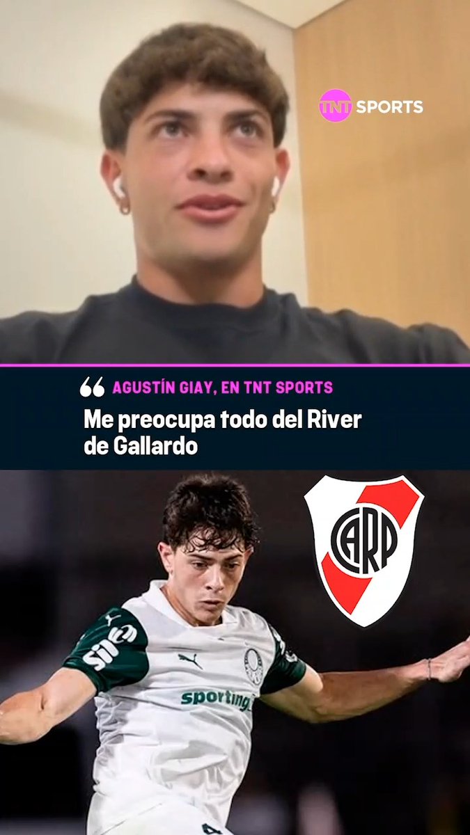 "ME PREOCUPA TODO DEL RIVER DE GALLARDO" 🚨⚽ Agustín GIAY palpitó en #NoEsParaTanto el cruce entre Palmeiras y el Millonario por Copa LIBERTADORES.