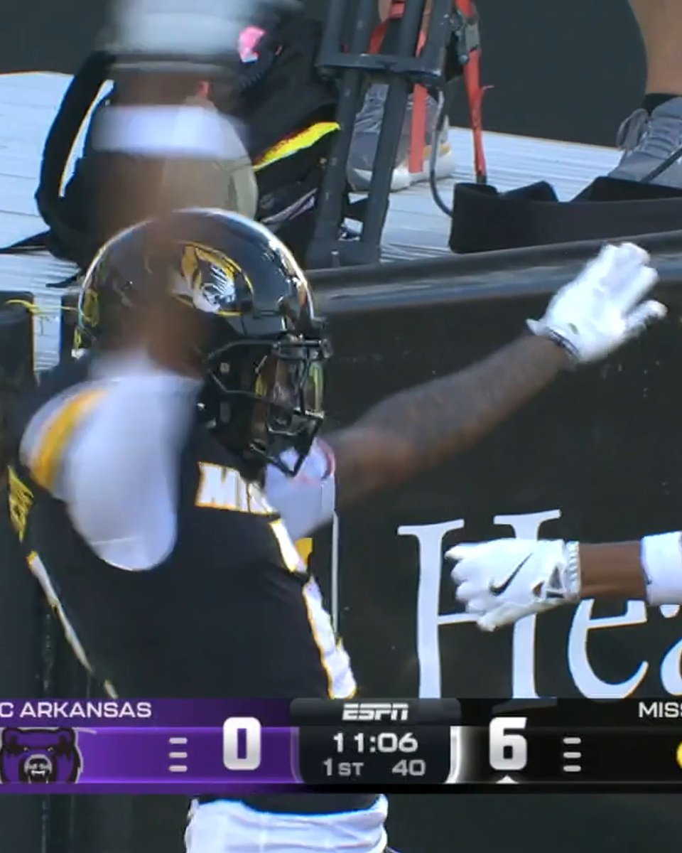 BEAU PRIBULA'S FIRST PASS OF HIS Mizzou Football CAREER IS A 51-YARD TD 🎯🔥