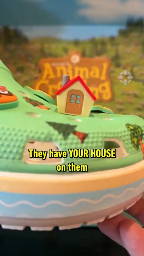 The new Animal Crossing Crocs have YOUR HOUSE on them!