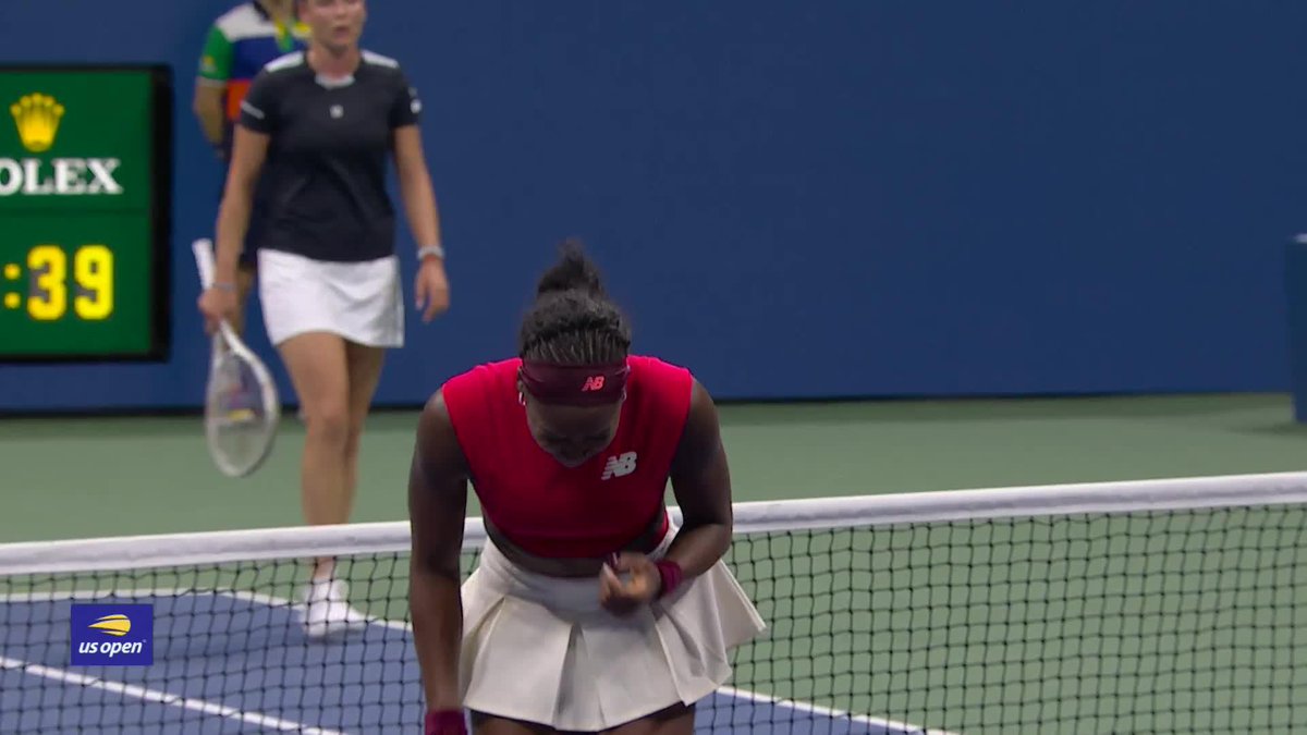 It's a volley winner for Coco and a smile for Simone Biles!