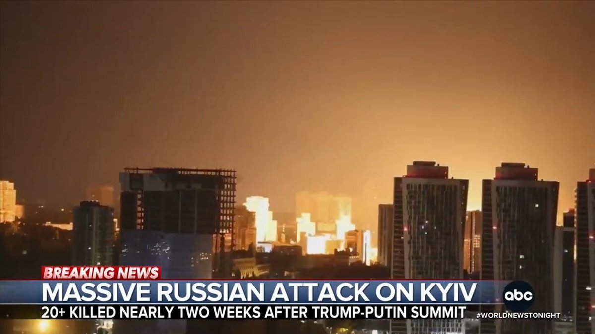 Less than two weeks after Pres. Trump met with Putin in an effort to end the war, Russia launched one of its biggest attacks on Ukraine. Hundreds of drones and missiles rained down on the country, killing more than 20. James Longman reports.
