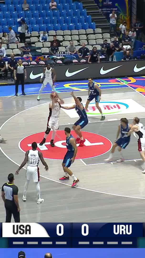 #ジャック・クーリー はアシストでもチームに貢献‼️ FIBAアメリカップ2025準々決勝でクーリーは2アシストそしてチームトップの±15を記録。味方へのスクリーンやエルボーからのパスアウトなど縁の下の力持ちとしてUSA代表を支えていました💪