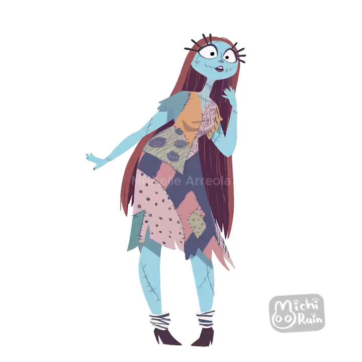 #sally I loved sooo much the concept that Diz made, so I tried to emulate in this 3D model as closely as possible. It was difficult but here is the final result💜🎃