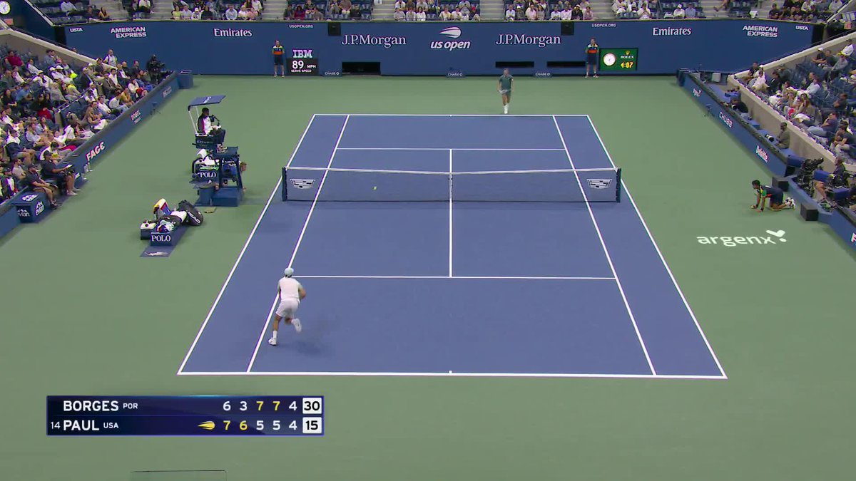 At 4-4 in the fifth, these are the points we're getting from Nuno Borges and Tommy Paul 😤