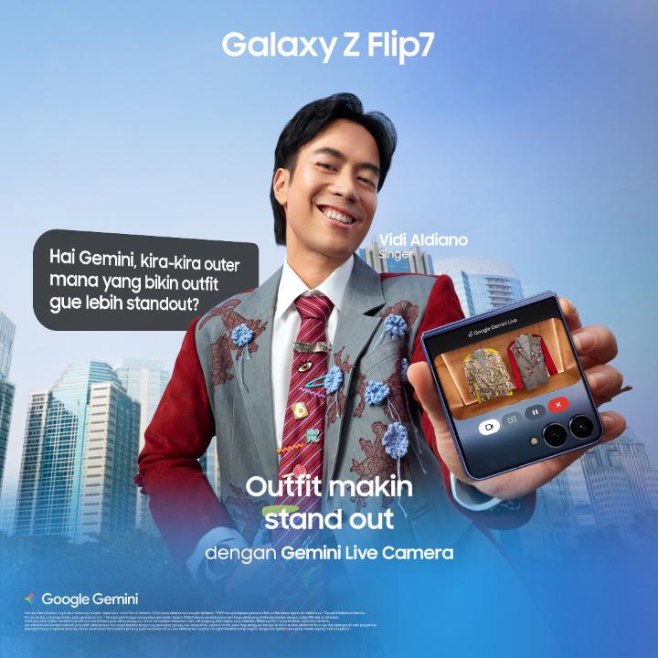 GIVEAWAY 1 UNIT SAMSUNG GALAXY! 🥳 Tonton video ini dan spill fitur yang kamu suka dengan REPLY: "Mix and match outfit jadi super easy selama ada Gemini Live with Camera dari Infinity cover screen di Galaxy Z Flip7. Desainnya juga lucu banget!" Wajib reply sebanyak-banyaknya!