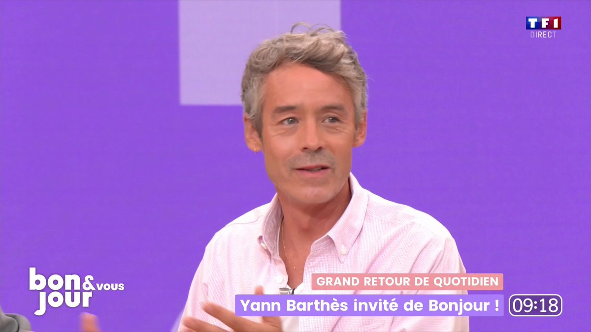 "On ne peut pas être faux à la télévision, ça se sent tout de suite", Yann Barthes dans #BonjourLaMatinaleTF1