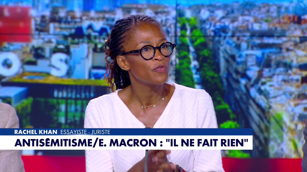 Rachel Khan, essayiste et juriste, revient sur le traitement de l’antisémitisme en France : «Le problème est que nous avons un président de la République qui a été félicité par le Hamas», dans #HDPros