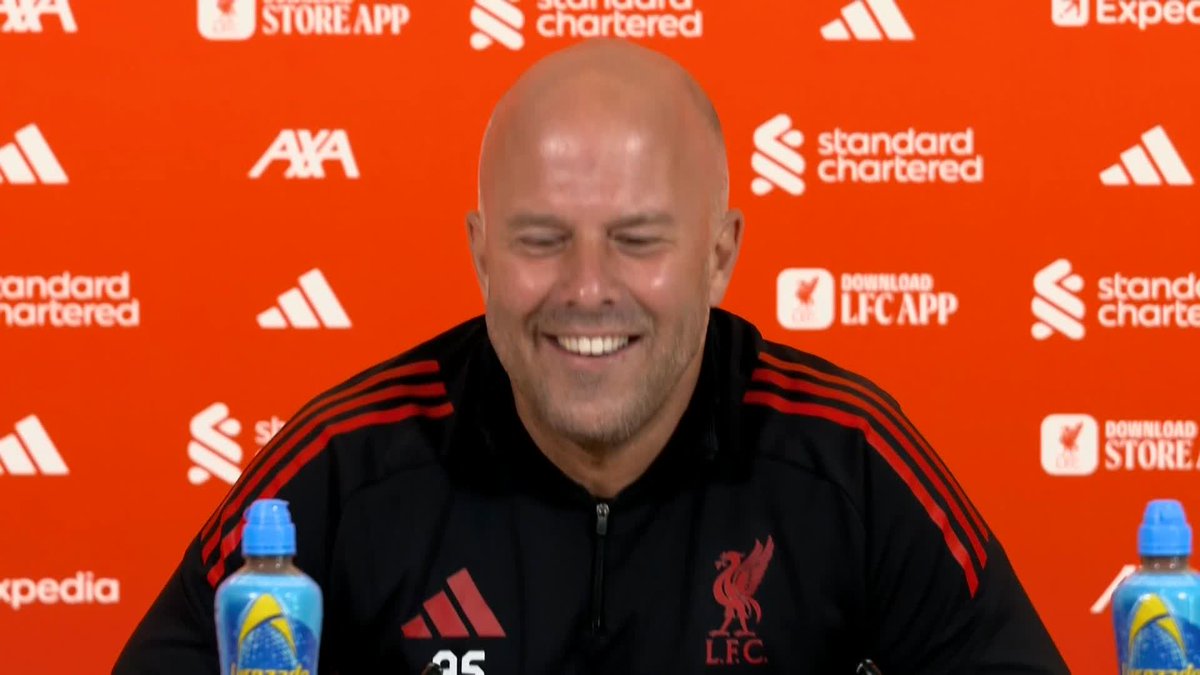 "It's nice for Eddie {Howe} to sign a new number nine" Arne Slot is relaxed about Liverpool's transfer business ahead of the window closing on Monday 🔴