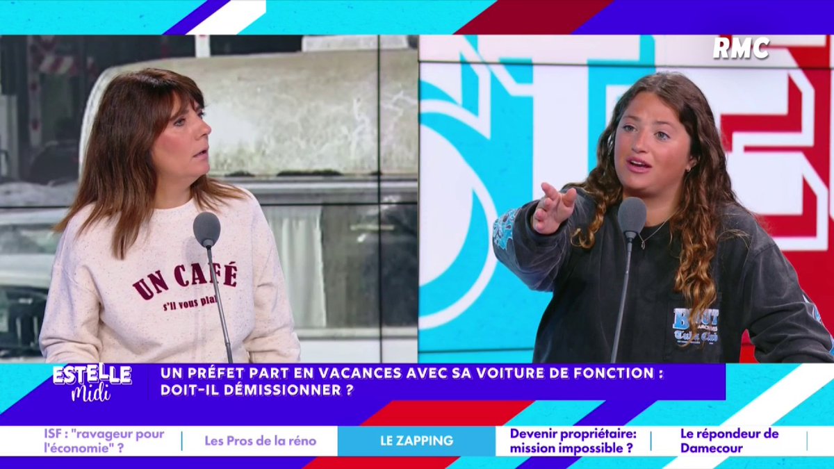 🚗 Un préfet part en vacances avec sa voiture de fonction 🎙️ Elise Goldfarb : "Il a le droit à l'erreur ! Ça fonctionne comme ça dans toutes les entreprises... C'est la rémunération du labeur !" 🎙️ Estelle Denis : "Comment peux-tu défendre ça ! Mais on est où !" #EstelleMidi