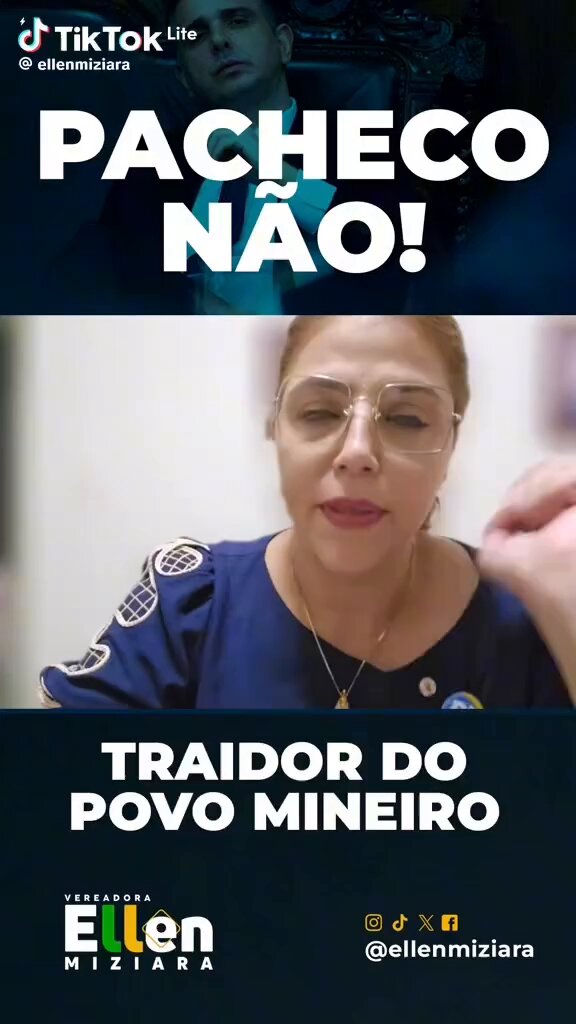 Urgente: Eleitores de MG manda um recado para o Pacheco aqui nunca mais!!