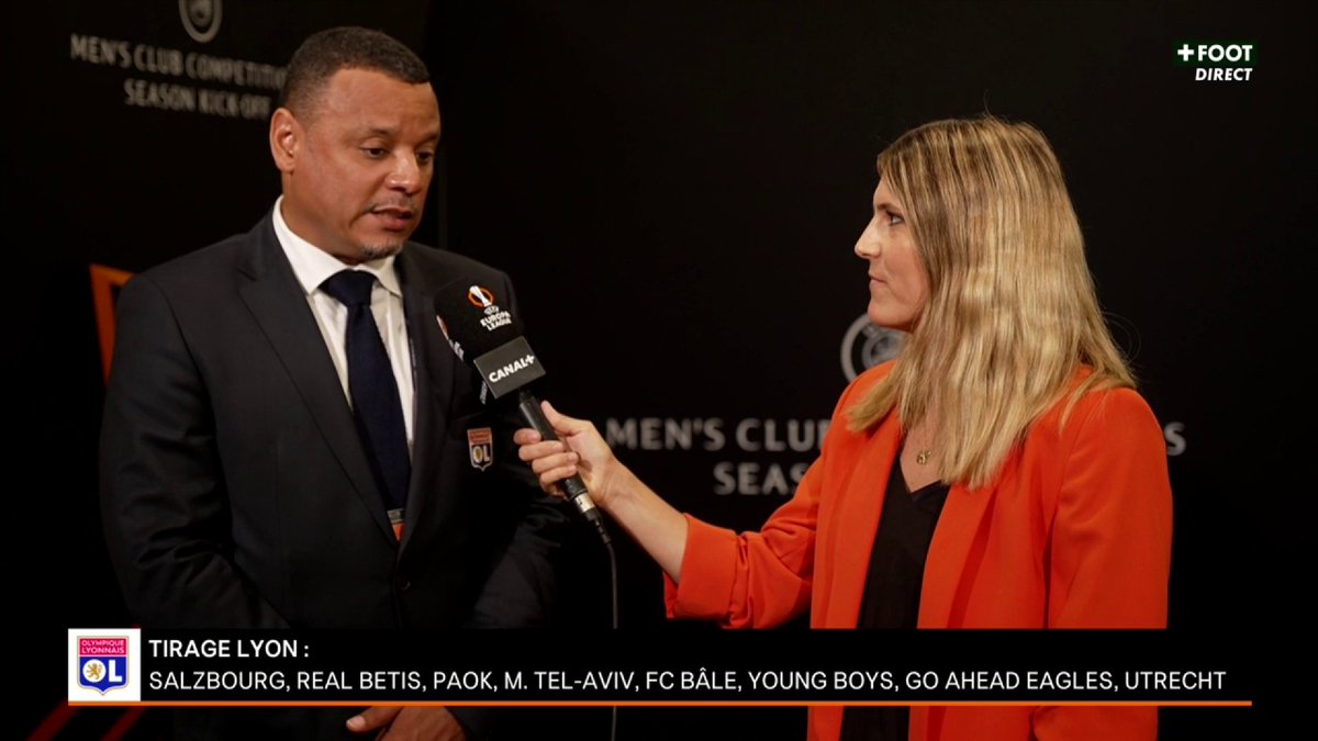 "On sait qu'on va être attaqués sur certains joueurs, Georges en fait partie" 💬 Le point de Matthieu Louis-Jean sur les derniers jours du mercato du côté de l'OL 🗣️ #UELDraw | #UEL