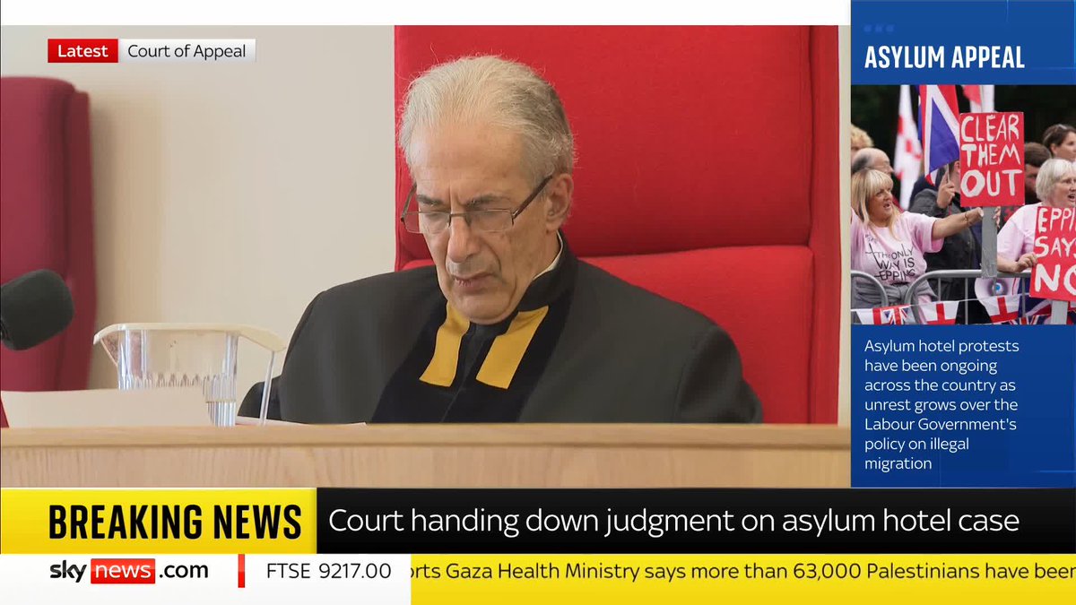 BREAKING: Government wins appeal against Bell Hotel closure for asylum seekers - This means asylum seekers will stay in the lodgings in Essex past 12 September 📺 Sky 501, Virgin 602, Freeview 233 and YouTube