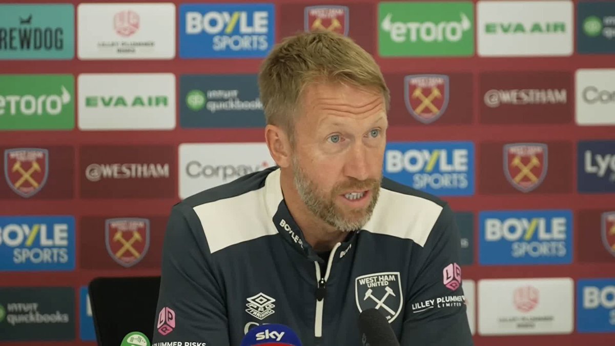 "I don't think we're far away from a performance and a result" Graham Potter is confident he can turn it around at West Ham ⚒️