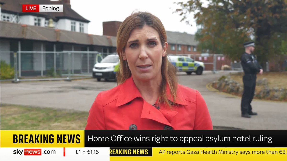 The Home Office has won its appeal against the closure of the Bell Hotel in Epping for asylum seekers. Becky Johnson reports from Epping ⬇️ Latest updates 🔗 📺 Sky 501, Virgin 602, Freeview 233 and YouTube